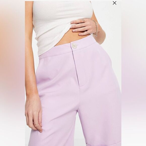 NWT Urban Threads Longline Tailored Lilac Shorts - Picture 3 of 10